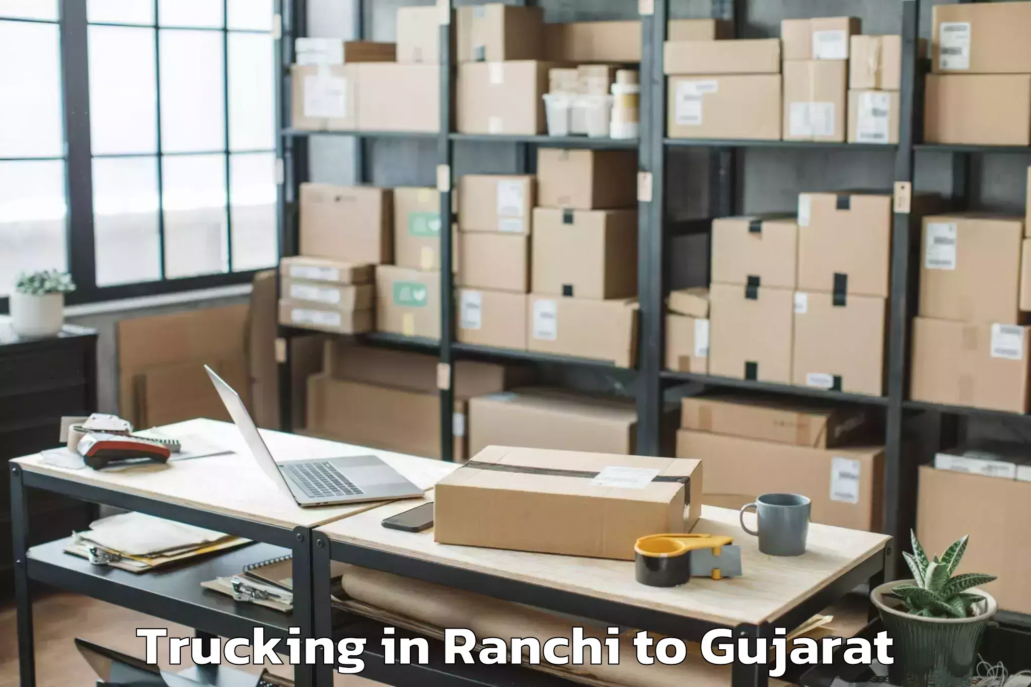 Top Ranchi to Dhasa Trucking Available